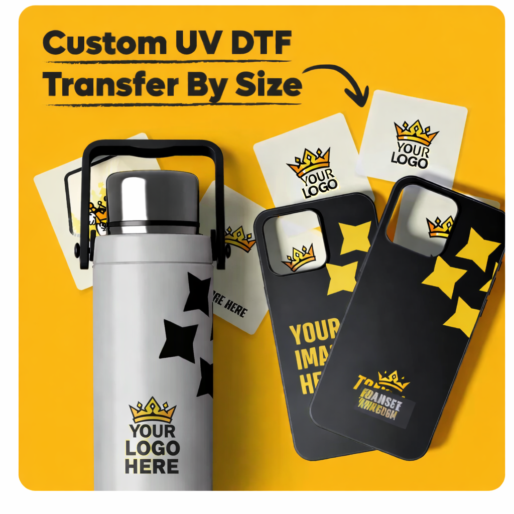 Custom UV Stickers by Size – Premium Permanent UV Decals That Stick for Years