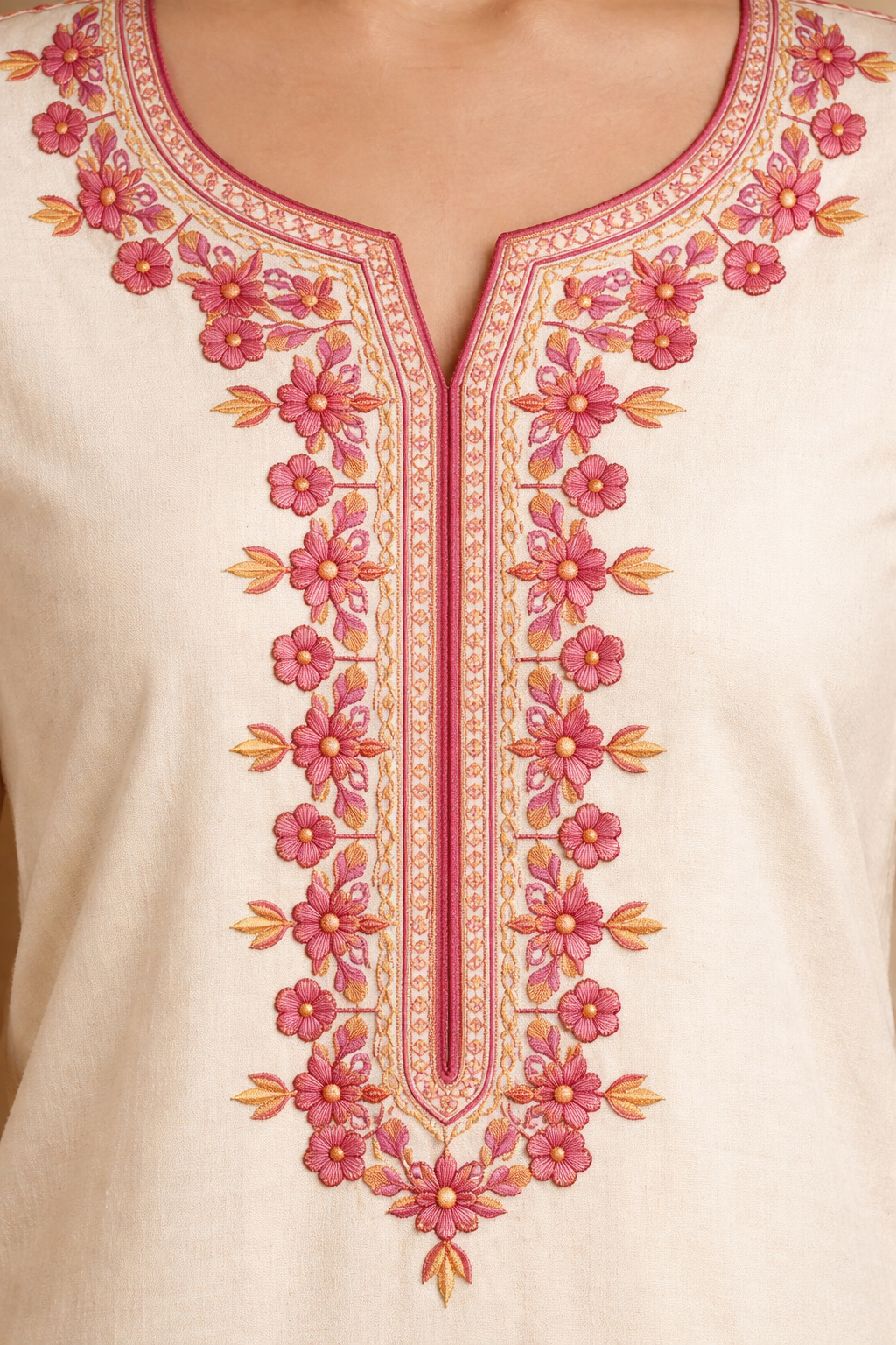 🔥 Premium HD Embroidery-Effect DTF Sticker Set (Neck + 2 Meter Border) (Copy)