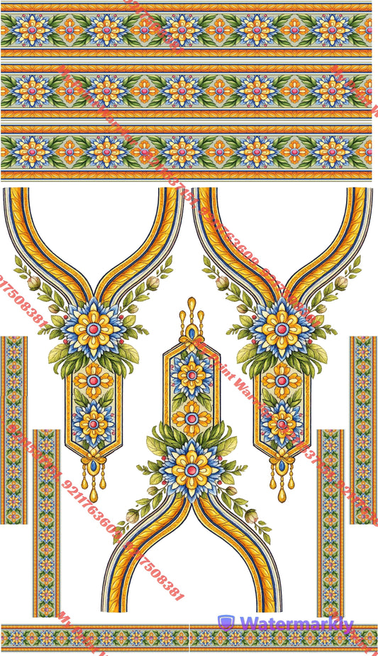 ✨ Premium Embroidery  DTF Sheet | 1 Meter| 22.5 x 39 Inches
