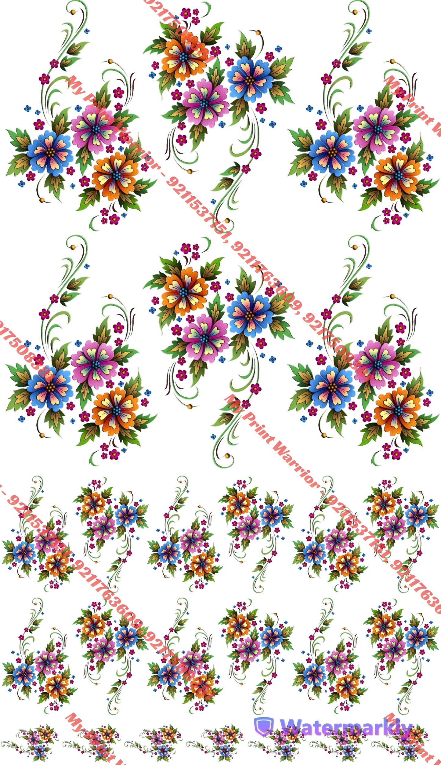 ✨ Premium Embroidery  DTF Sheet | 1 Meter| 22.5 x 39 Inches
