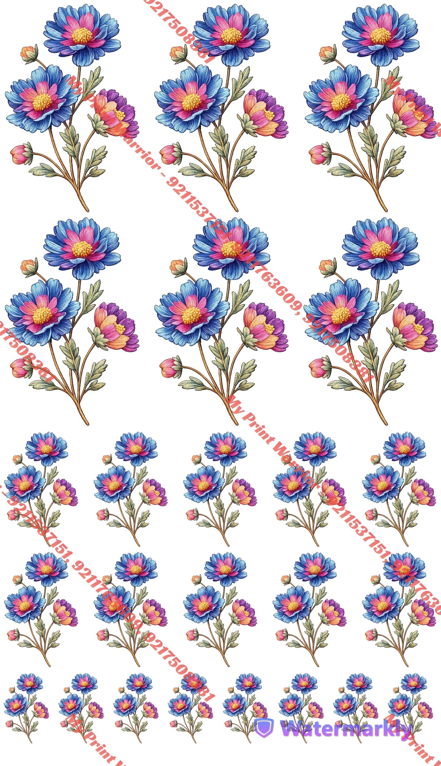 ✨ Premium Embroidery  DTF Sheet | 1 Meter| 22.5 x 39 Inches