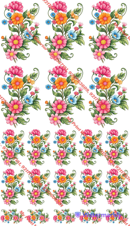 ✨ Premium Embroidery  DTF Sheet | 1 Meter| 22.5 x 39 Inches