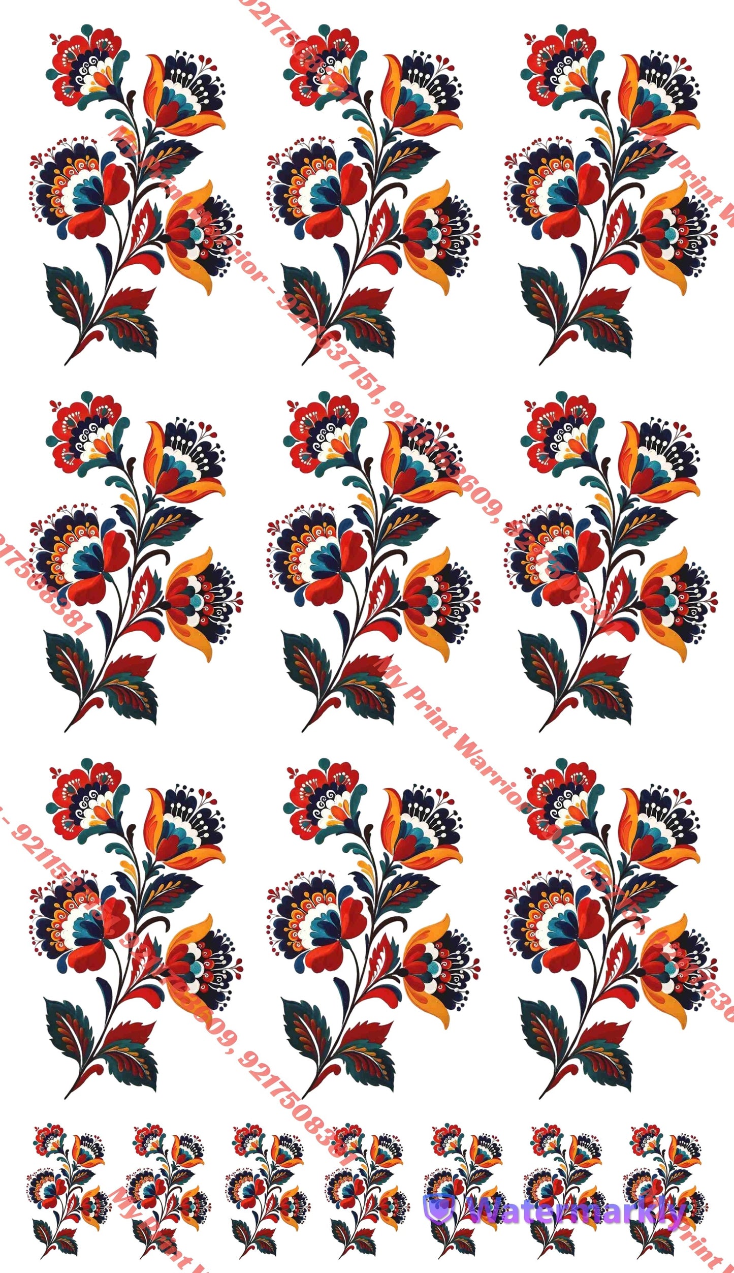 ✨ Premium Embroidery  DTF Sheet | 1 Meter| 22.5 x 39 Inches