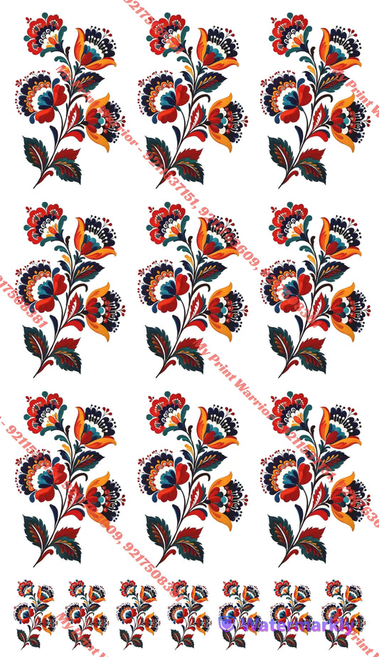 ✨ Premium Embroidery  DTF Sheet | 1 Meter| 22.5 x 39 Inches