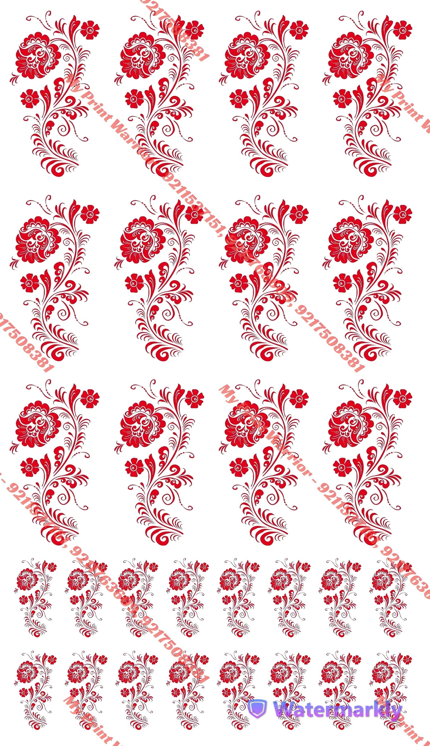 ✨ Premium Embroidery  DTF Sheet | 1 Meter| 22.5 x 39 Inches