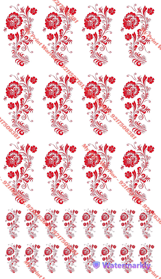 ✨ Premium Embroidery  DTF Sheet | 1 Meter| 22.5 x 39 Inches